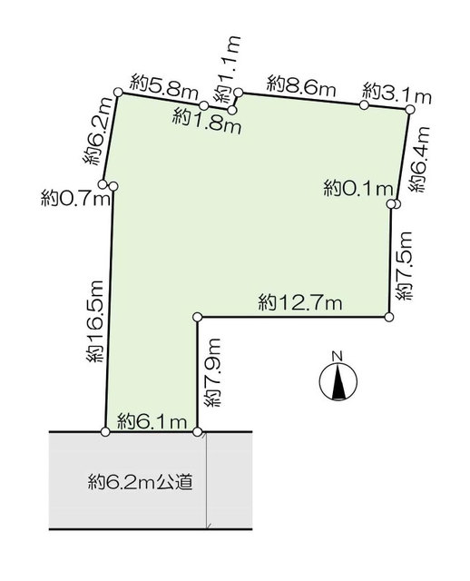 目黒区上目黒５丁目　土地