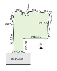 目黒区上目黒５丁目　土地　14,800万円　　　 建物画像1