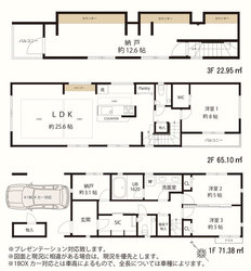 世田谷区野沢４丁目　新築一戸建て　17,800万円　　 建物画像1