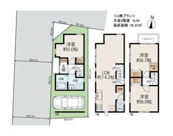 大田区西六郷３丁目　新築一戸建て　A棟　5,430万円　　 建物画像1