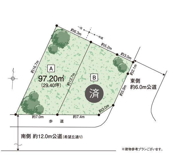 世田谷区船橋６丁目　土地　A区画