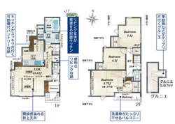 杉並区上井草２丁目　新築一戸建て　2号棟　6,890万円　 建物画像1