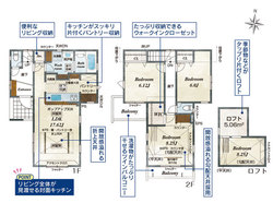 杉並区上井草２丁目　新築一戸建て　1号棟　7,590万円　 建物画像1