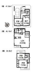 目黒区中町１丁目　新築一戸建て　A棟 おすすめ画像3