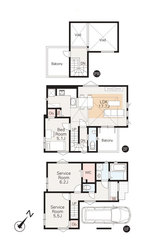 世田谷区桜丘3丁目　新築一戸建て　1号棟　9,180万円　 建物画像1