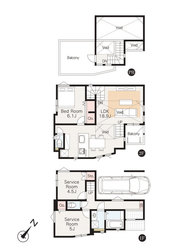 世田谷区桜丘3丁目　新築一戸建て　2号棟　9,080万円　 建物画像1