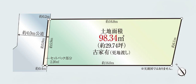 物件画像 中野区本町２丁目　土地