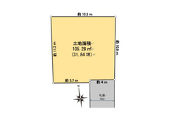 中野区沼袋２丁目　土地　7,500万円　 建物画像1