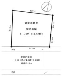 杉並区梅里２丁目　土地　8,500万円　 建物画像1