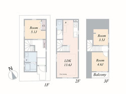 大田区東雪谷４丁目　新築一戸建て　6,180万円　　　 建物画像1