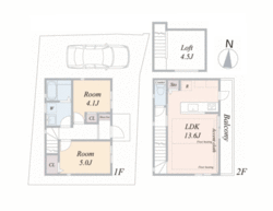 世田谷区八幡山２丁目　新築一戸建て　6,280万円　 建物画像1