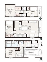大田区東蒲田１丁目　新築一戸建て　1号棟　6,580万円 建物画像1