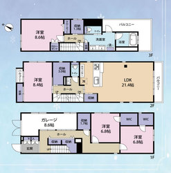 渋谷区西原２丁目　中古一戸建て　39,800万円　　 建物画像1