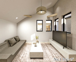 杉並区阿佐谷北１丁目　新築一戸建て　1号棟　12,980万円　 建物画像1