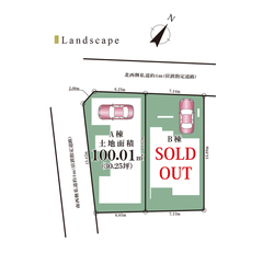 杉並区荻窪２丁目　新築一戸建て　A棟　12,480万円　 建物画像1