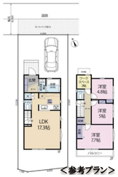 世田谷区祖師谷５　土地　A区画　7,180万円　 建物画像1