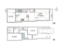 中野区若宮１丁目　新築一戸建て　8,280万円　 建物画像1