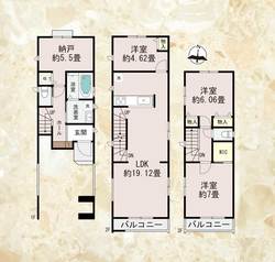 大田区新蒲田３丁目　土地　B区画　8,890万円　 建物画像1