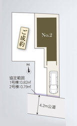 大田区仲六郷２丁目　新築一戸建て　2号棟　6,980万円　 建物画像1