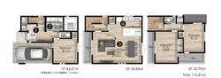 品川区豊町６丁目　新築一戸建て　A号棟　14,980万円　　 建物画像1