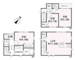 墨田区東向島２丁目　新築一戸建て　6,180万円　　 建物画像1