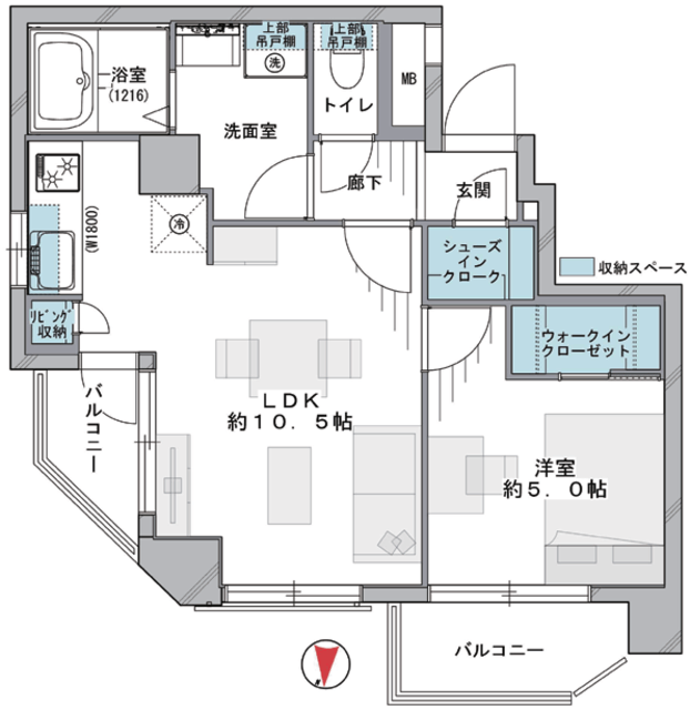 ライオンズマンション池上駅前通り 2階 間取り図