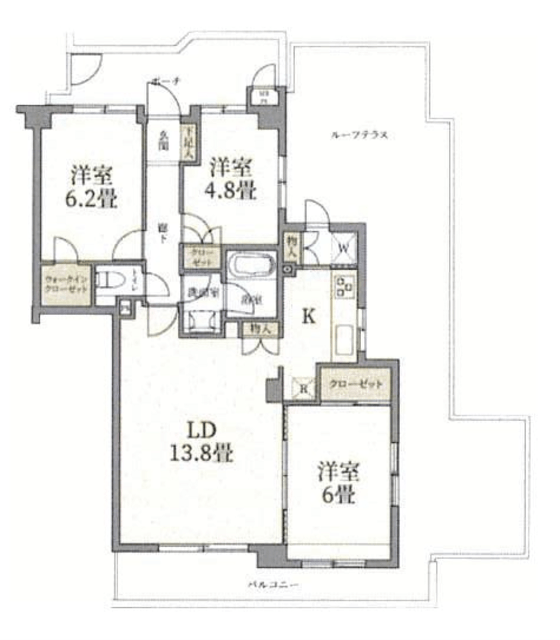 ランドール根岸 7階 間取り図