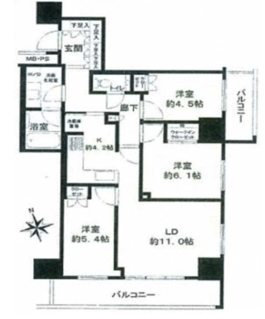 物件画像 ザ・パークハウス新宿タワー 5階