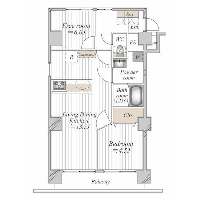 ライオンズマンション荻窪第三 6階 間取り図