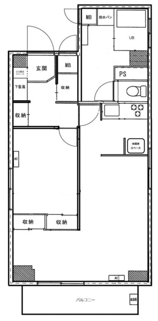 藤和新宿御苑コープ2 8階 間取り図