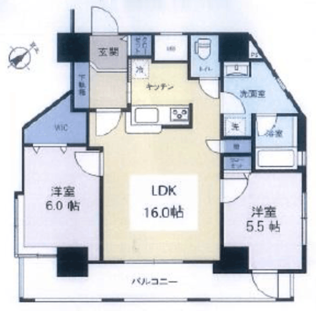 ルクシェール新宿中落合 10階 間取り図