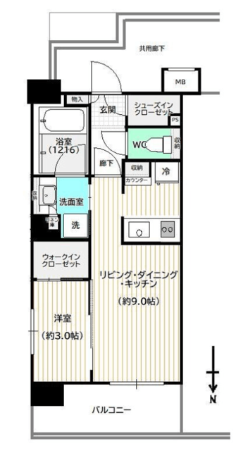 ザ・レジデンス蒲田アイリスコート 2階 間取り図