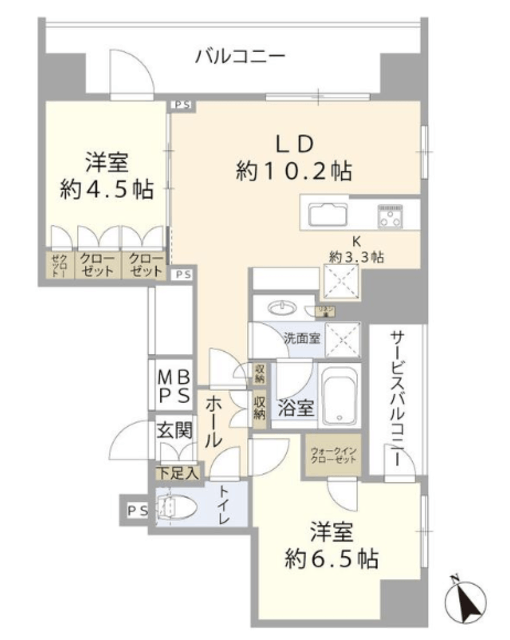 プライムスタイル広尾 9階 間取り図