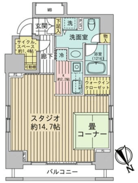 日本橋八重洲デュープレックスポーション 5階 間取り図