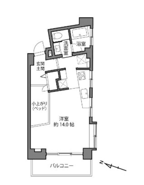 駒沢フラワーホーム 3階 間取り図