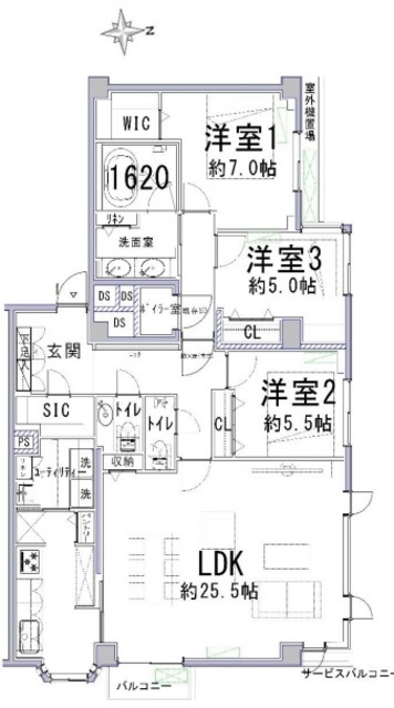 松涛ナショナルコート 2階 間取り図