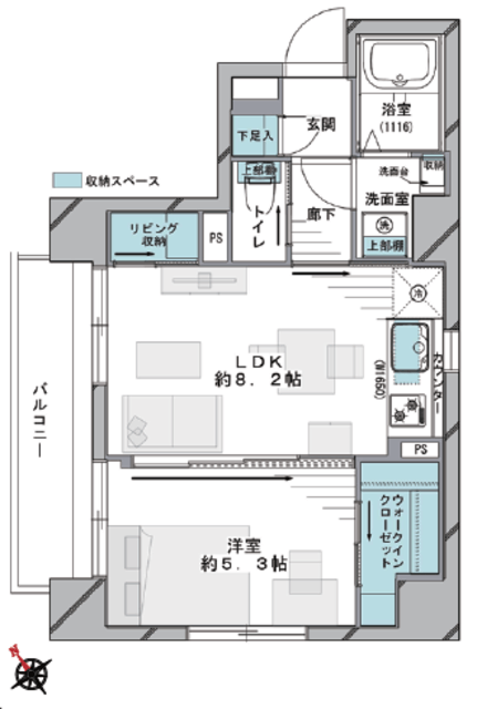 ノバ新宿 3階 間取り図