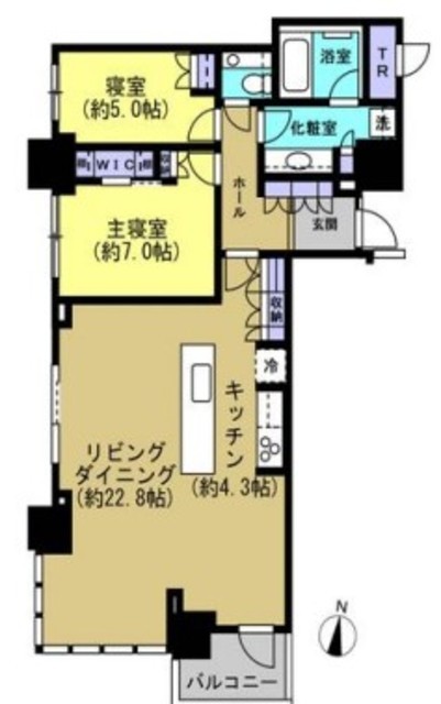 パークタワー西新宿 20階 間取り図