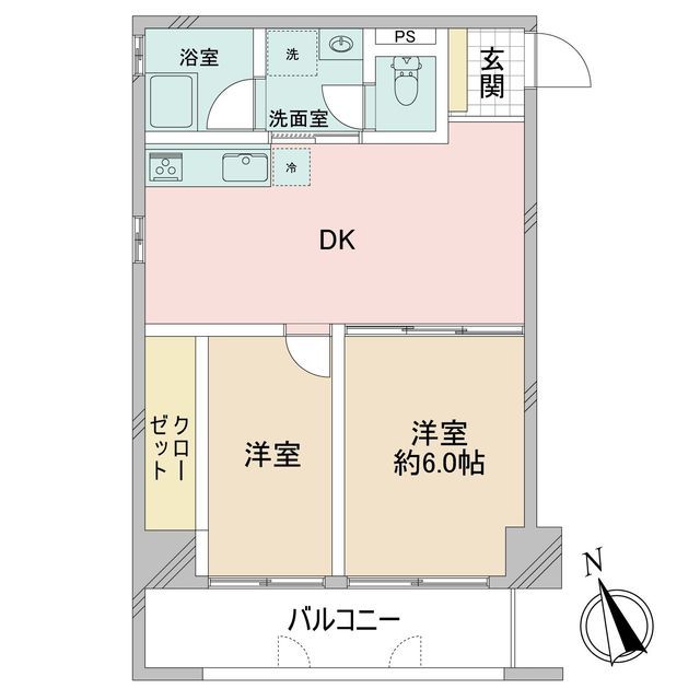 プレミール市ヶ谷 4階 間取り図