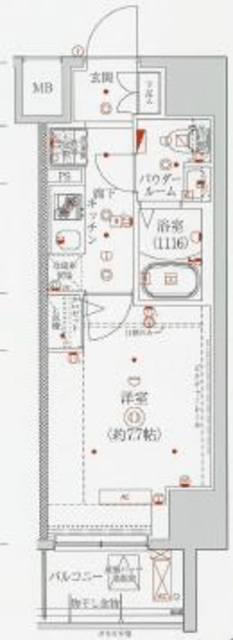 メビウス森下 5階 間取り図