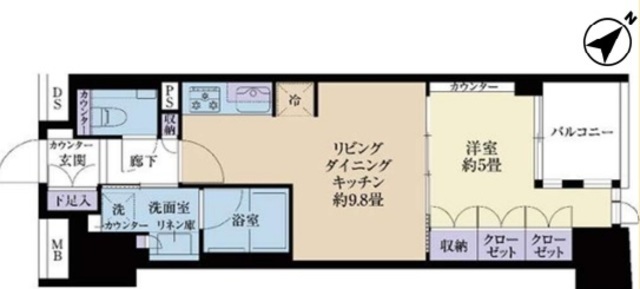 シティハウス東京八重洲通り 8階 間取り図