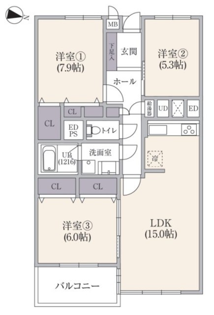 物件画像 ハイラーク八雲 2階