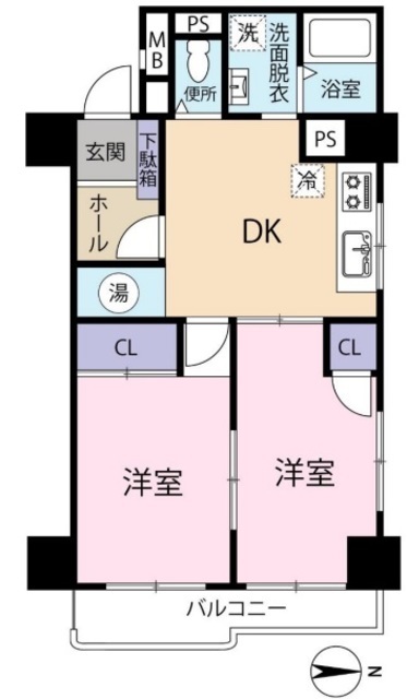 ハピーハイツニュー亀戸 9階 間取り図