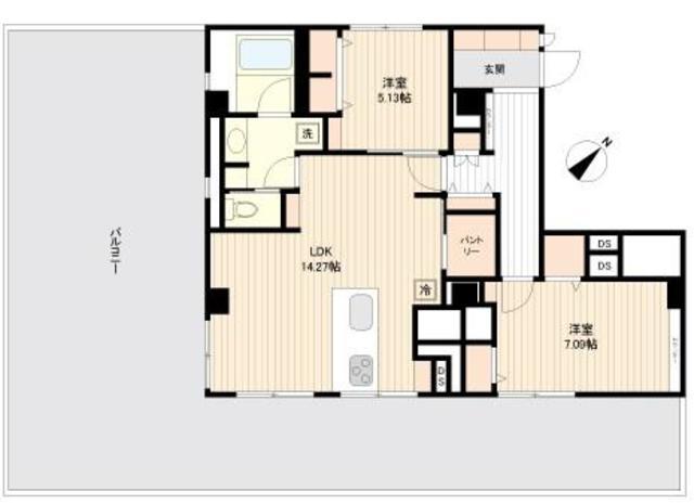 旭ヶ丘マンション 9階 間取り図