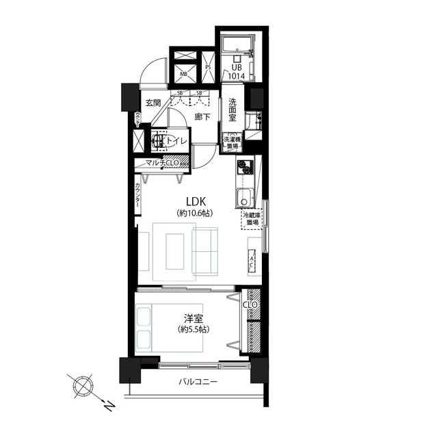 メゾン大塚 4階 間取り図