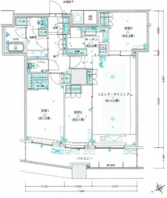 物件画像 ザ・パークハウス西新宿タワー60 29階