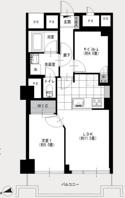 ニューハイツ大森 3階 間取り図