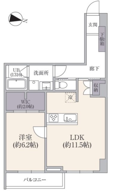 パールハイツ笹塚 3階 間取り図