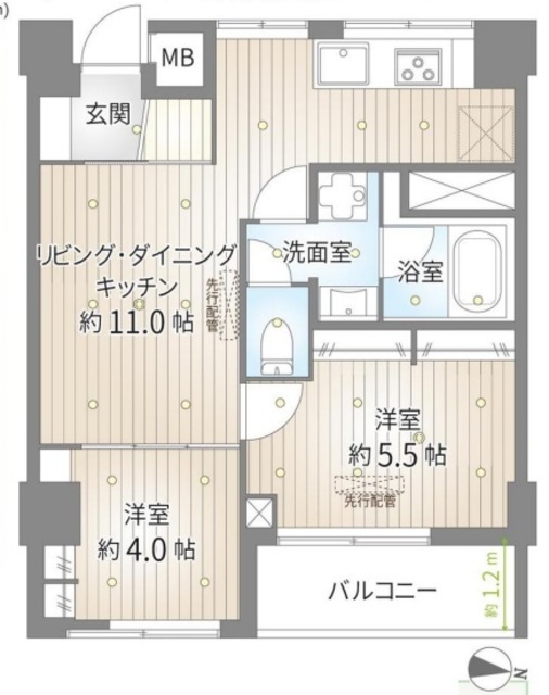 物件画像 シャトー文京 8階