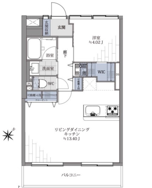 杉並コーポラス 6階 間取り図